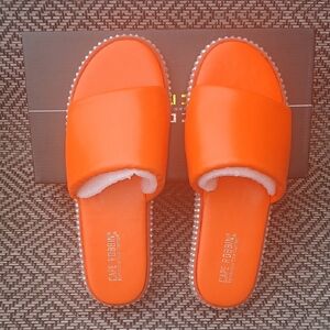 Cape Robbin Women's Bright Orange Slippers
